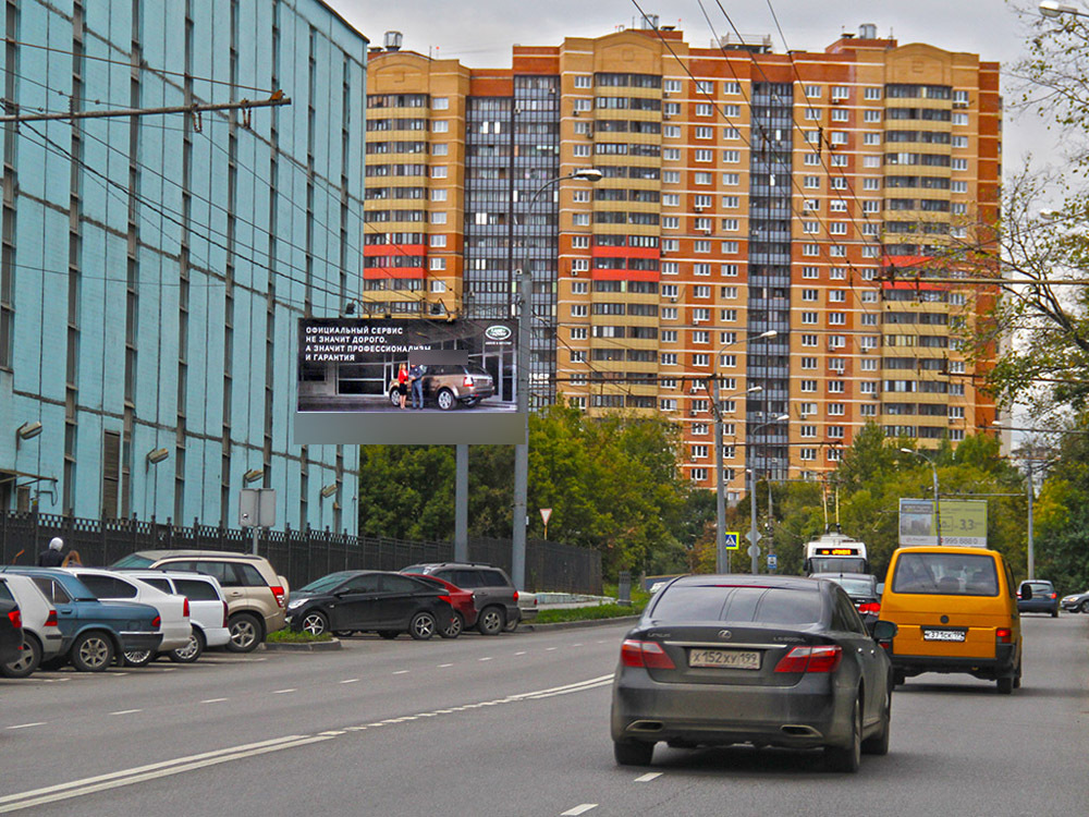 Фотография рекламного носителя, тип: Билборд 3x6, адрес: Беломорская ул., д.38А, Москва, Россия. Сторона B №81341