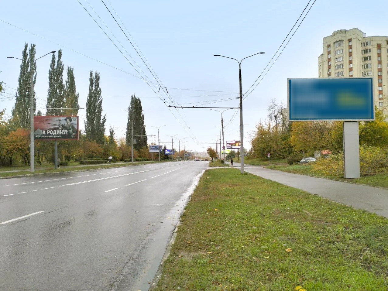 Фотография рекламного носителя, тип: Билборд 3x6, адрес: Мира ул., д.17, Владимир, Владимирская область, Россия. Сторона A1-A3 №1326139