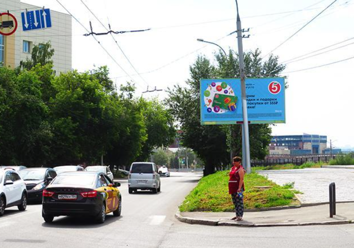 Фотография рекламного носителя, тип: Билборд 3x6, адрес: Советская ул. Х Спартака ул., Новосибирск, Новосибирская область, Россия. Сторона А №190712
