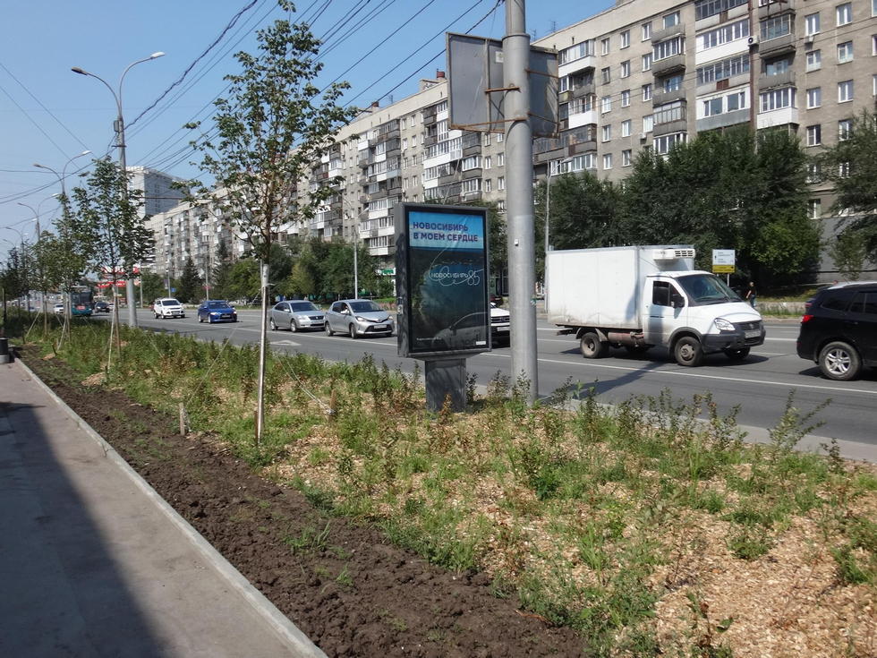 Фотография рекламного носителя, тип: Ситиформат 1.8x1.2, адрес: Вокзальная магистраль, д.8б, Новосибирск, Новосибирская область, Россия. Сторона Б №142485