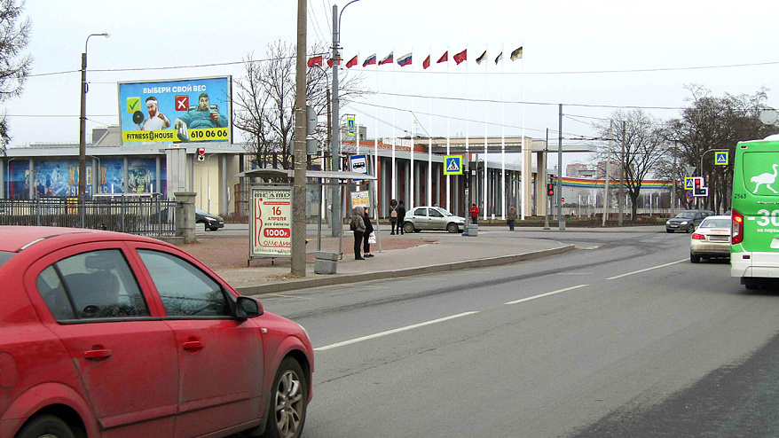 Фотография рекламного носителя, тип: Билборд 3x6, адрес: Бассейная ул., д.61, корп.2, Санкт-Петербург, Россия. Сторона B №170644