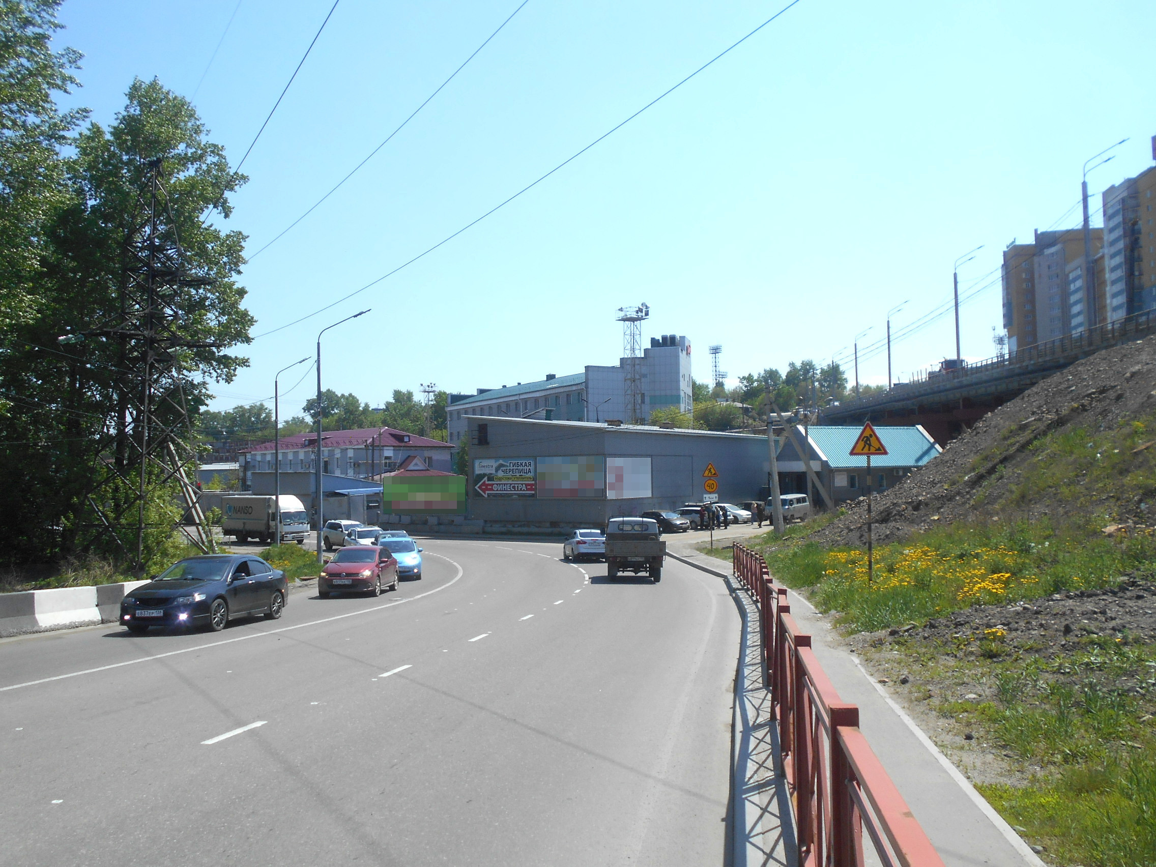 Фотография рекламного носителя, тип: Брандмауэр, адрес: Набережная Иркута ул., д.2,стр.1, поз.1, Иркутск, Иркутская область, Россия. Сторона А №858885