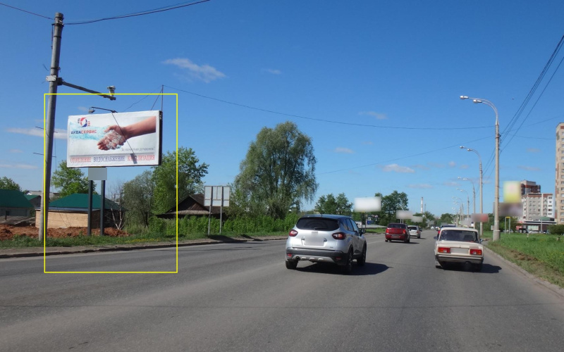 Фотография рекламного носителя, тип: Билборд 3x6, адрес: Чугуевского ул. Х Пушкинская улю, Ижевск, Республика Удмуртия, Россия. Сторона B №670279