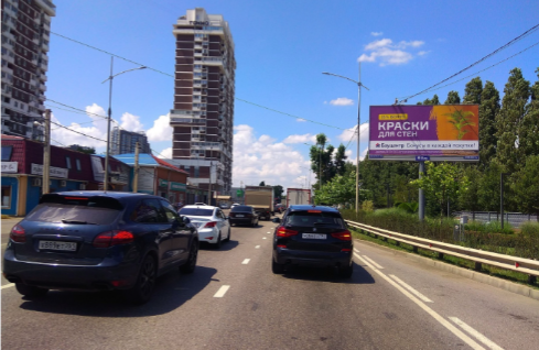Фотография рекламного носителя, тип: Билборд 3x6, адрес: Бородинская ул., д.158, Краснодар, Краснодарский край, Россия. Сторона А №85033