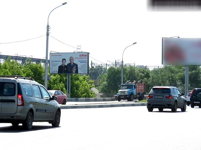 Фотография рекламного носителя, тип: Билборд 3x6, адрес: Бердское ш., Новосибирск, Новосибирская область, Россия. Сторона B №195129
