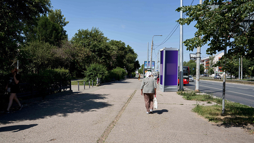 Фотография рекламного носителя, тип: Пиллар 3x1.4, адрес: Декабристов ул., д.178А, Казань, Республика Татарстан, Россия. Сторона B №686092