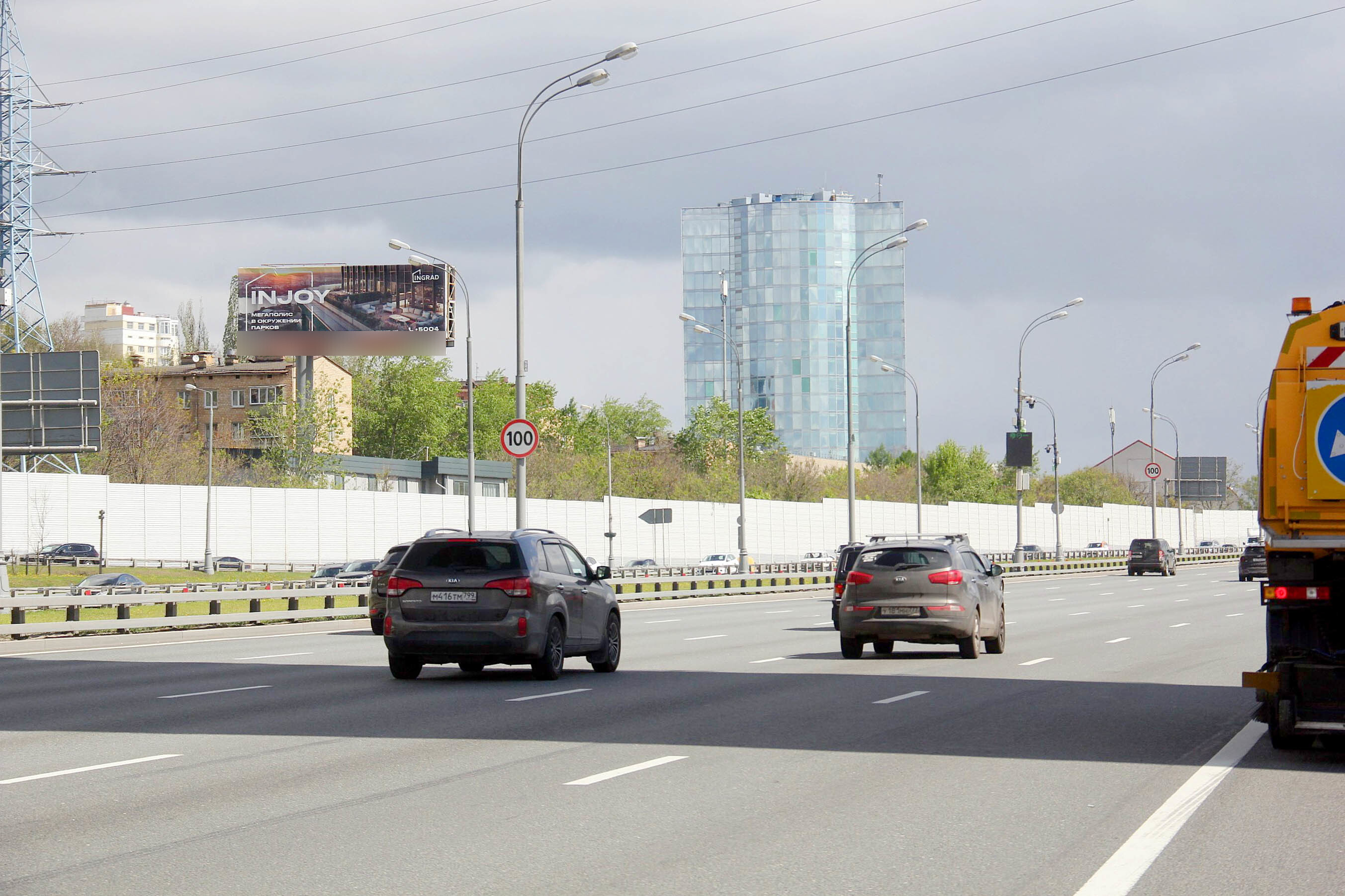 Фотография рекламного носителя, тип: Суперсайт 5x15, адрес: МКАД, 75 000м, съезд на Ленинградское ш., внешняя сторона, Химки, Московская область, Россия. Сторона Б №716915