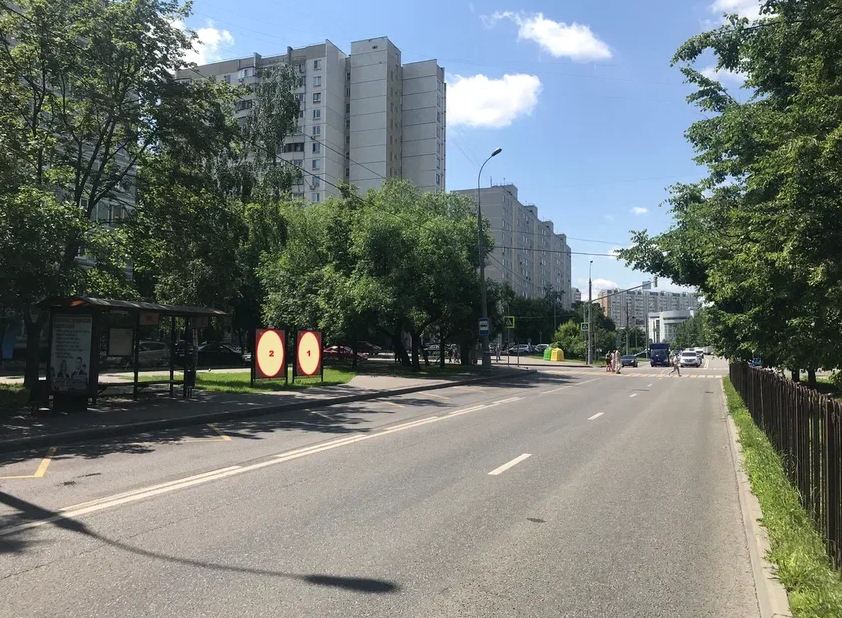 Фотография рекламного носителя, тип: Афиша 1.75x1.8, адрес: Северный б-р., д.8, стенд 1, Москва, Россия. Сторона A №866053