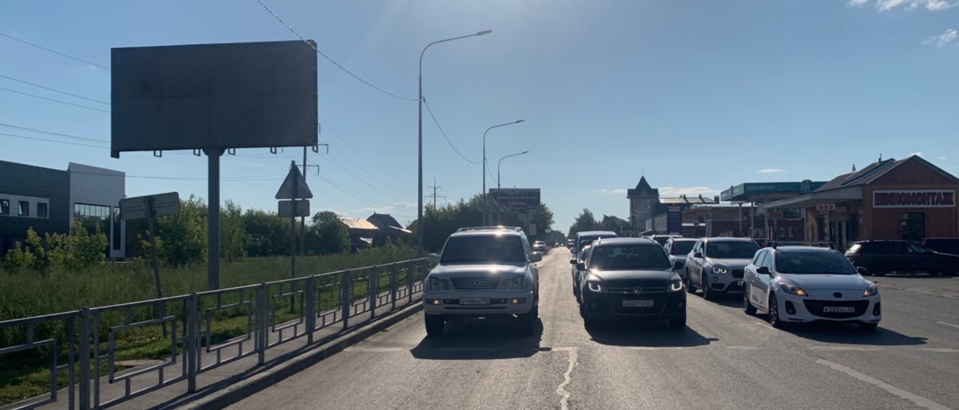 Фотография рекламного носителя, тип: Билборд 3x6, адрес: Энтузиастов ул., д.71, Барнаул, Алтайский край, Россия. Сторона Б №1076445