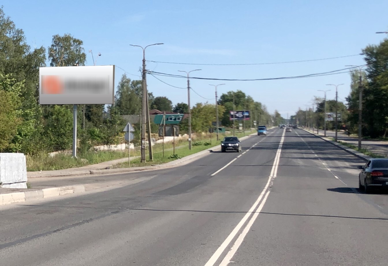 Фотография рекламного носителя, тип: Билборд 3x6, адрес: Крестовское ш. Х Октябрьский пр-т., д.56а, Псков, Псковская область, Россия. Сторона Б №818095