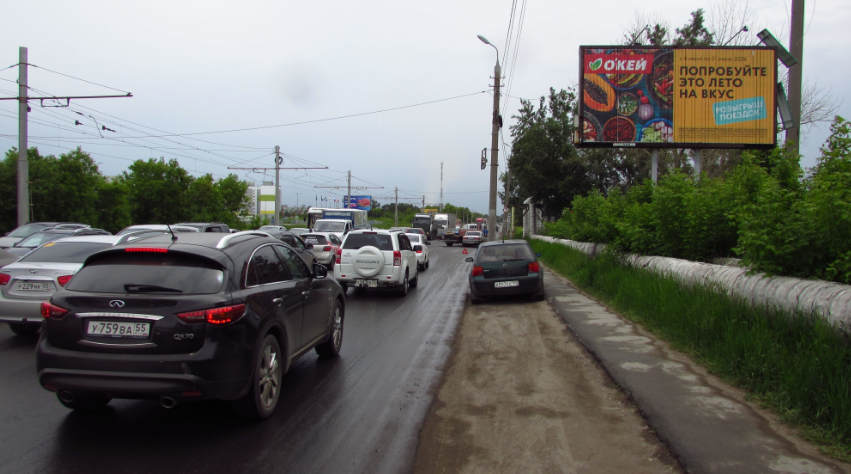 Фотография рекламного носителя, тип: Билборд 3x6, адрес: Королёва пр-т., д.20/3, Омск, Омская область, Россия. Сторона А1-А3 №420251