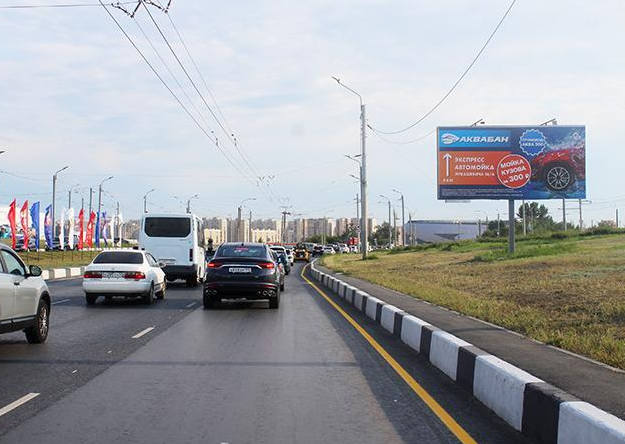 Фотография рекламного носителя, тип: Билборд 3x6, адрес: Заозерная ул. Х Мира пр-т., д.3д, Омск, Омская область, Россия. Сторона А №604352
