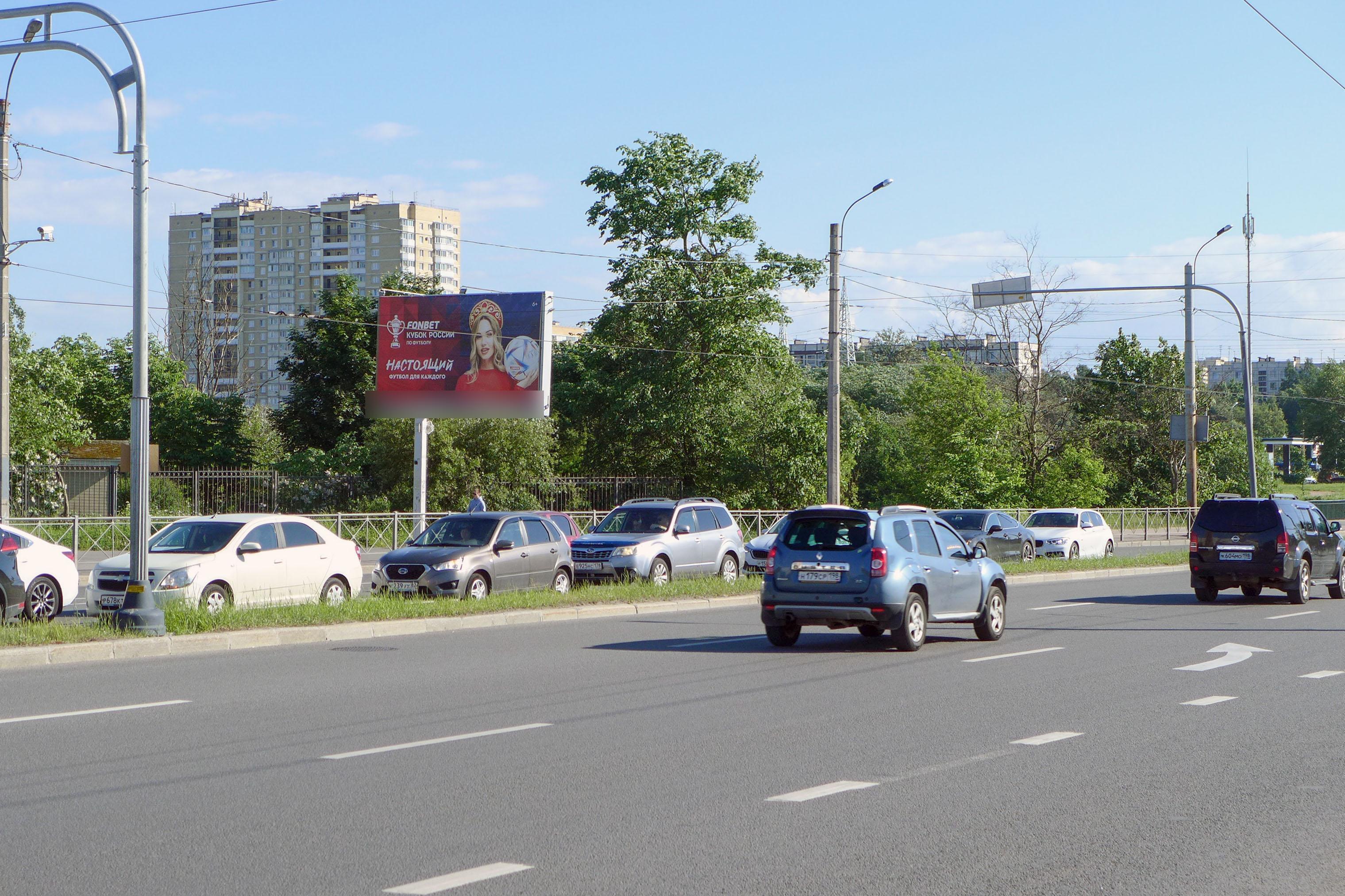 Фотография рекламного носителя, тип: Билборд 3x6, адрес: Гражданский пр-т., д.101, Санкт-Петербург, Россия. Сторона Б1 №703238