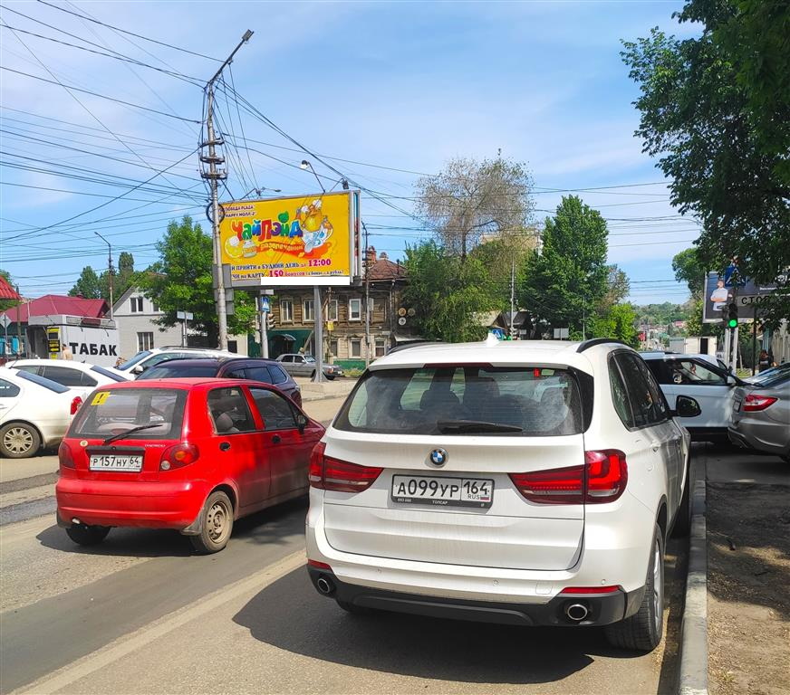 Фотография рекламного носителя, тип: Билборд 3x6, адрес: Чапаева ул. Х Большая Горная ул., поз.1, Саратов, Саратовская область, Россия. Сторона Б №90917