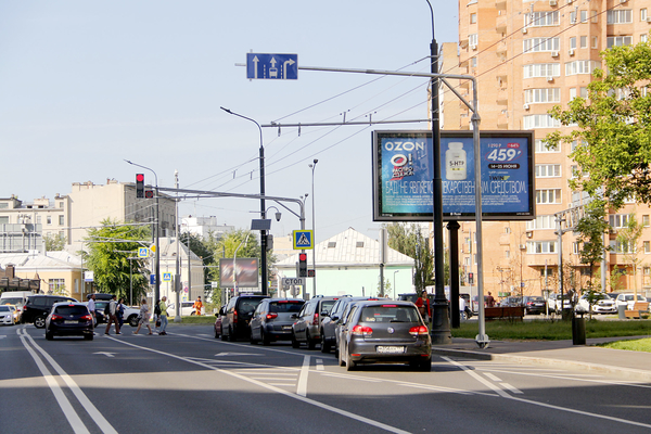 Фотография рекламного носителя, тип: Билборд 3x6, адрес: Бакунинская ул., д.23/41 Х Спартаковская пл., Москва, Россия. Сторона А №100434