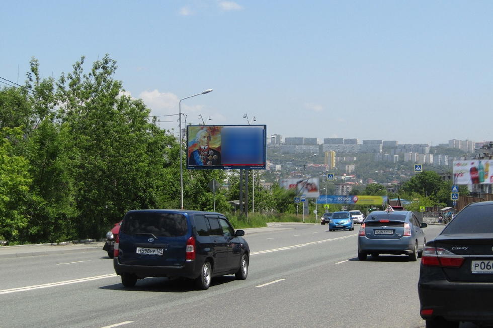 Фотография рекламного носителя, тип: Билборд 3x6, адрес: Вилкова ул., д.9, Владивосток, Приморский край, Россия. Сторона Б №153983