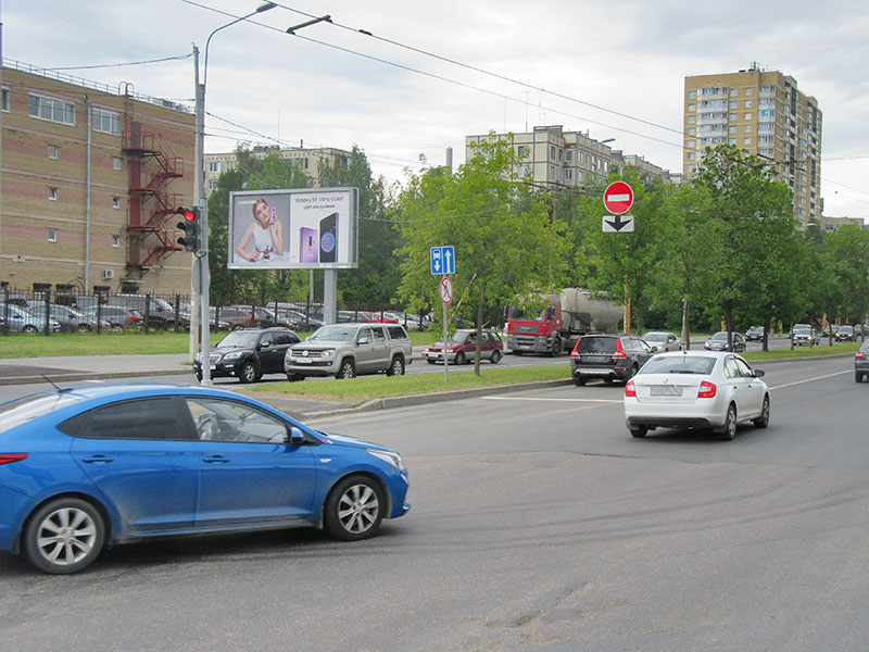 Фотография рекламного носителя, тип: Билборд 3x6, адрес: Северный пр-т. Х Софьи Ковалевской ул., д.22, Санкт-Петербург, Россия. Сторона В №164761