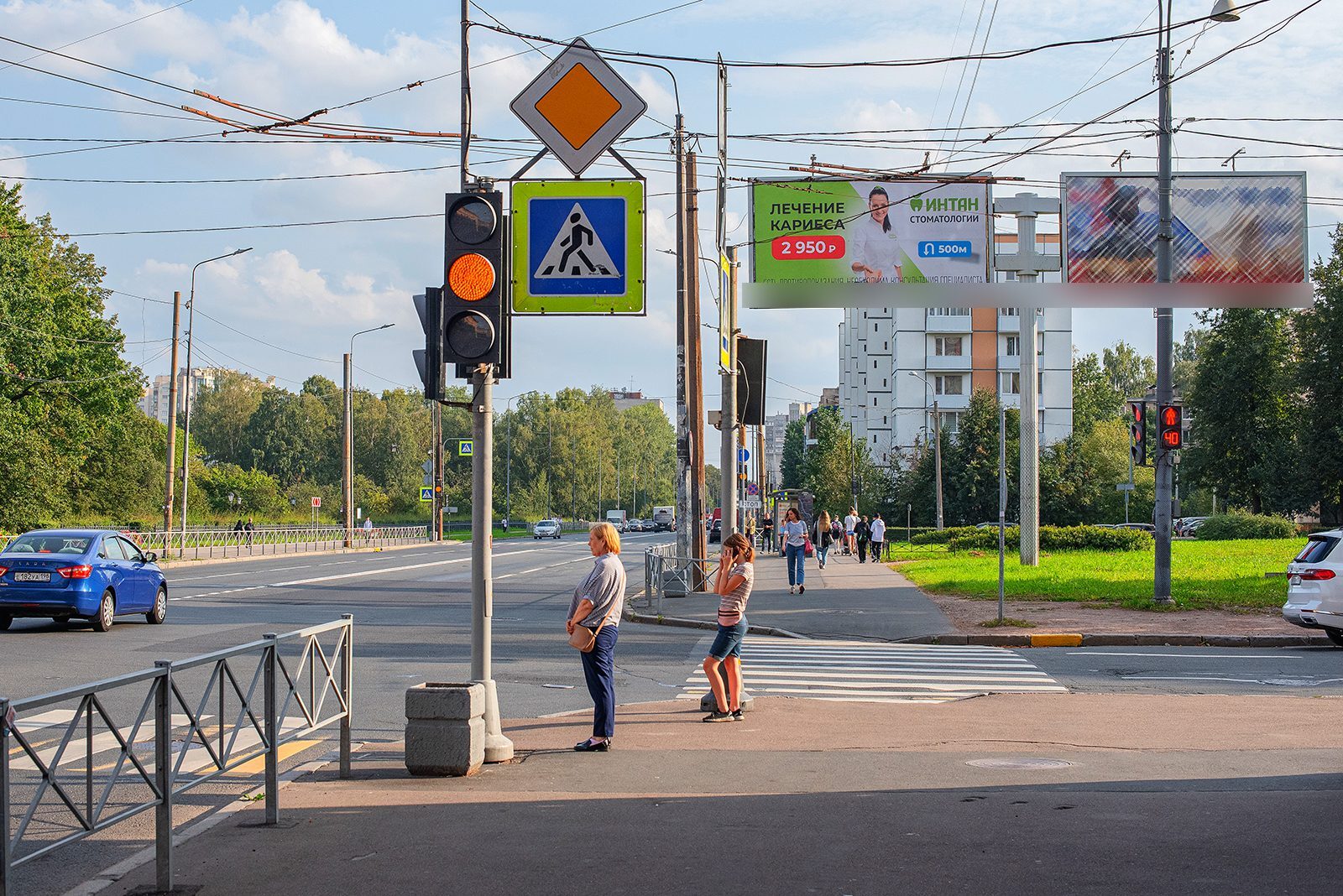 Фотография рекламного носителя, тип: Билборд 3x6, адрес: Бабушкина ул. Х Красных Зорь б-р., д.1, Санкт-Петербург, Россия. Сторона А1 №641985