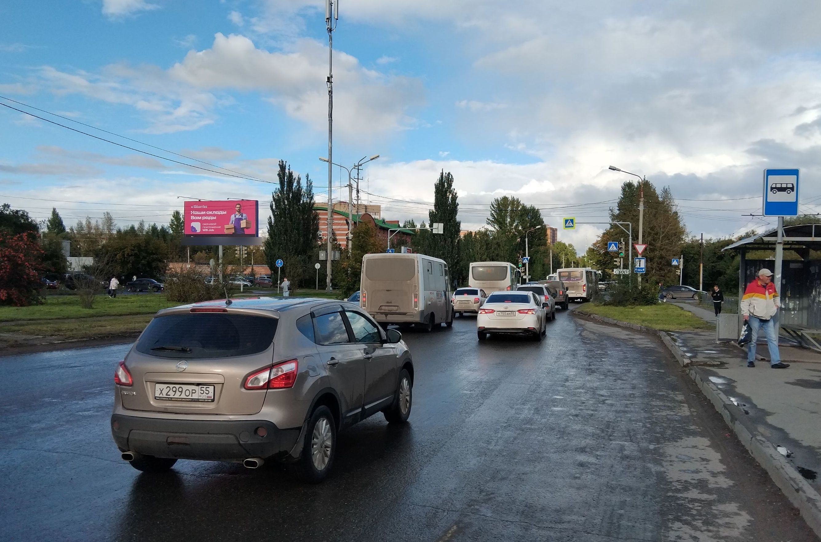 Фотография рекламного носителя, тип: Билборд 3x6, адрес: Багратиона ул. Х 4-я Челюскинцев ул., Омск, Омская область, Россия. Сторона Б №326066