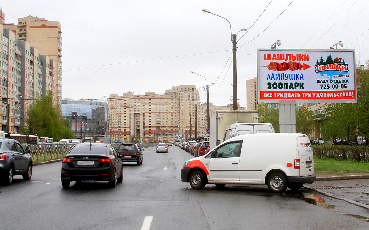 Фотография рекламного носителя, тип: Билборд 3x6, адрес: Ильюшина ул., д.6, Санкт-Петербург, Россия. Сторона A №172870