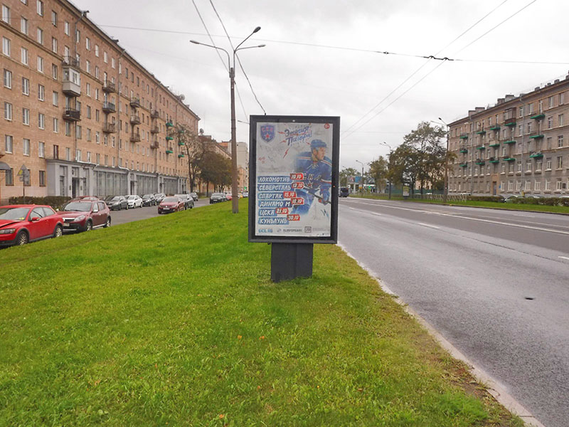 Фотография рекламного носителя, тип: Ситиформат 1.8x1.2, адрес: Наличная ул., д.23, Санкт-Петербург, Россия. Сторона В №164240
