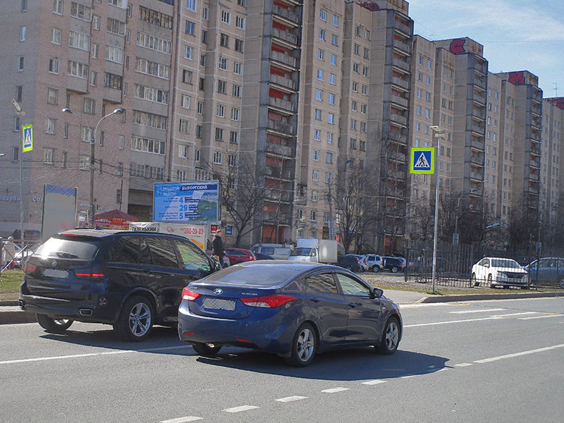 Фотография рекламного носителя, тип: Билборд 3x6, адрес: Хошимина ул., д.13, корп.1 Х Просвещения пр-т., Санкт-Петербург, Россия. Сторона В №164502