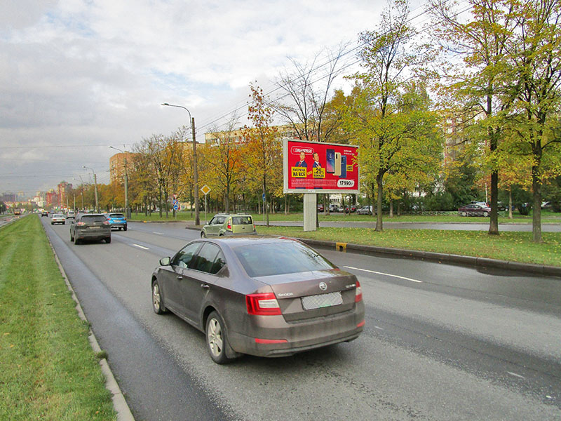Фотография рекламного носителя, тип: Билборд 3x6, адрес: Тихорецкий пр-т., д.33, корп.1, Санкт-Петербург, Россия. Сторона А №164762