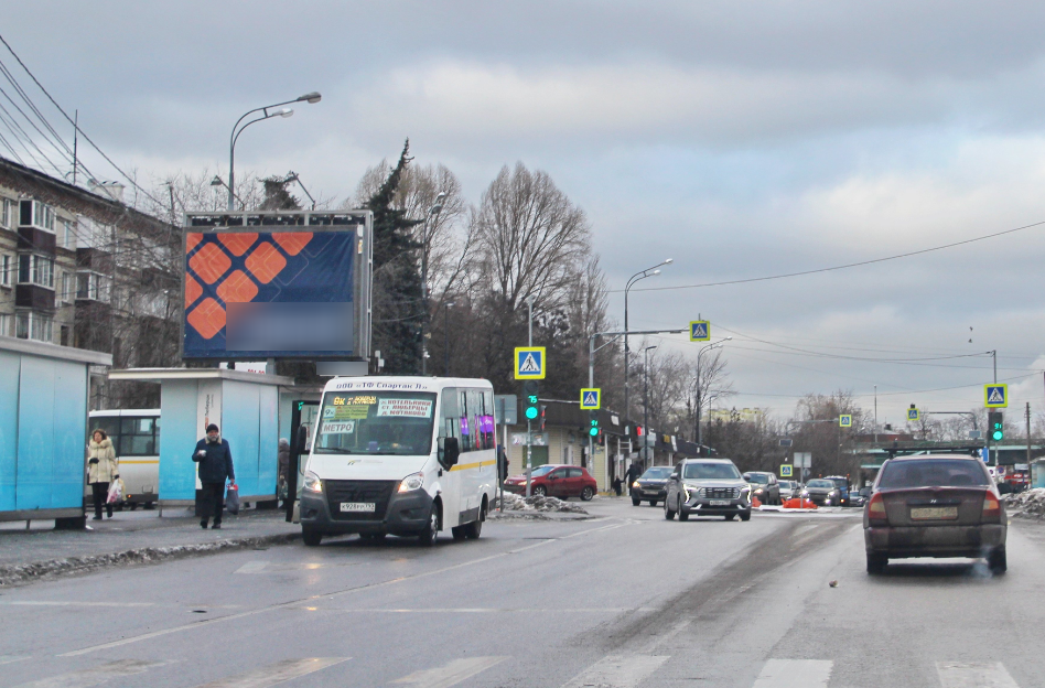Фотография рекламного носителя, тип: Ситиборд 2.7x3.7, адрес: Волковская ул. X Смирновская ул., поз.1, Люберцы, Московская область, Россия. Сторона Б №835785