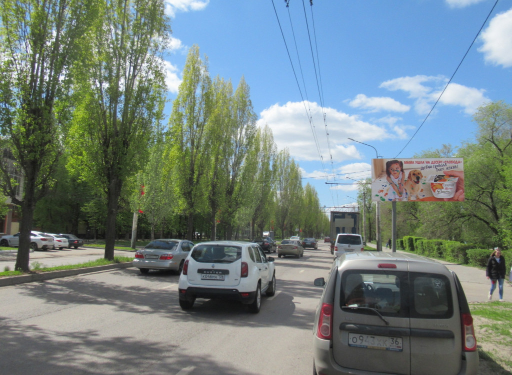 Фотография рекламного носителя, тип: Билборд 3x6, адрес: Пеше-Стрелецкая ул., д.74, Воронеж, Воронежская область, Россия. Сторона А №111940