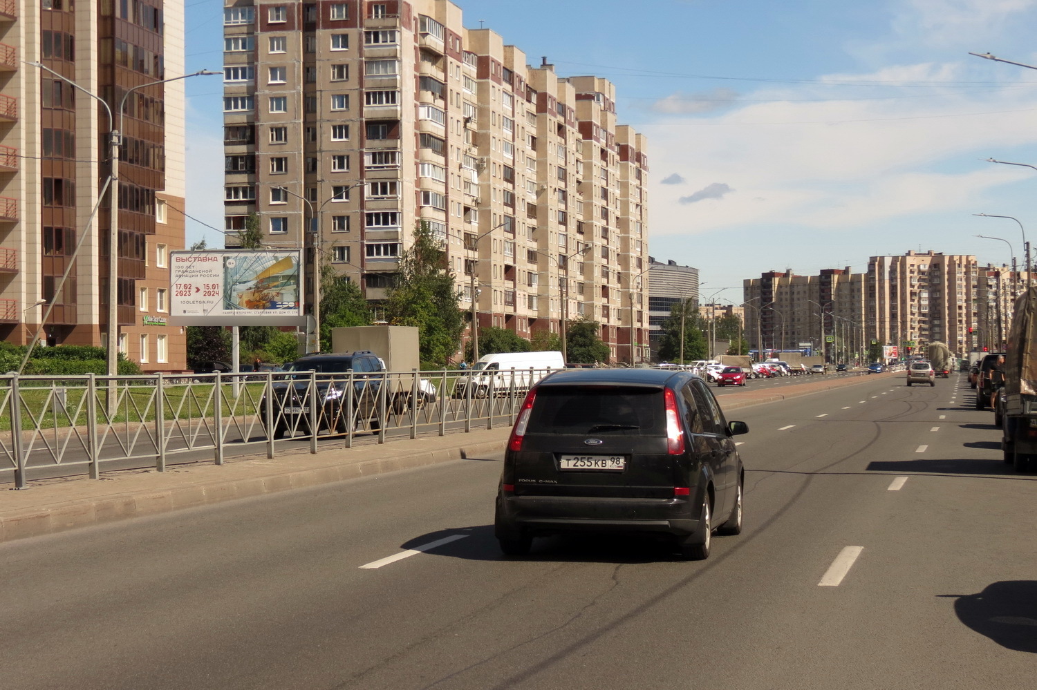 Фотография рекламного носителя, тип: Билборд 3x6, адрес: Пятилеток пр., д.7, корп.1, Санкт-Петербург, Россия. Сторона Б №638135