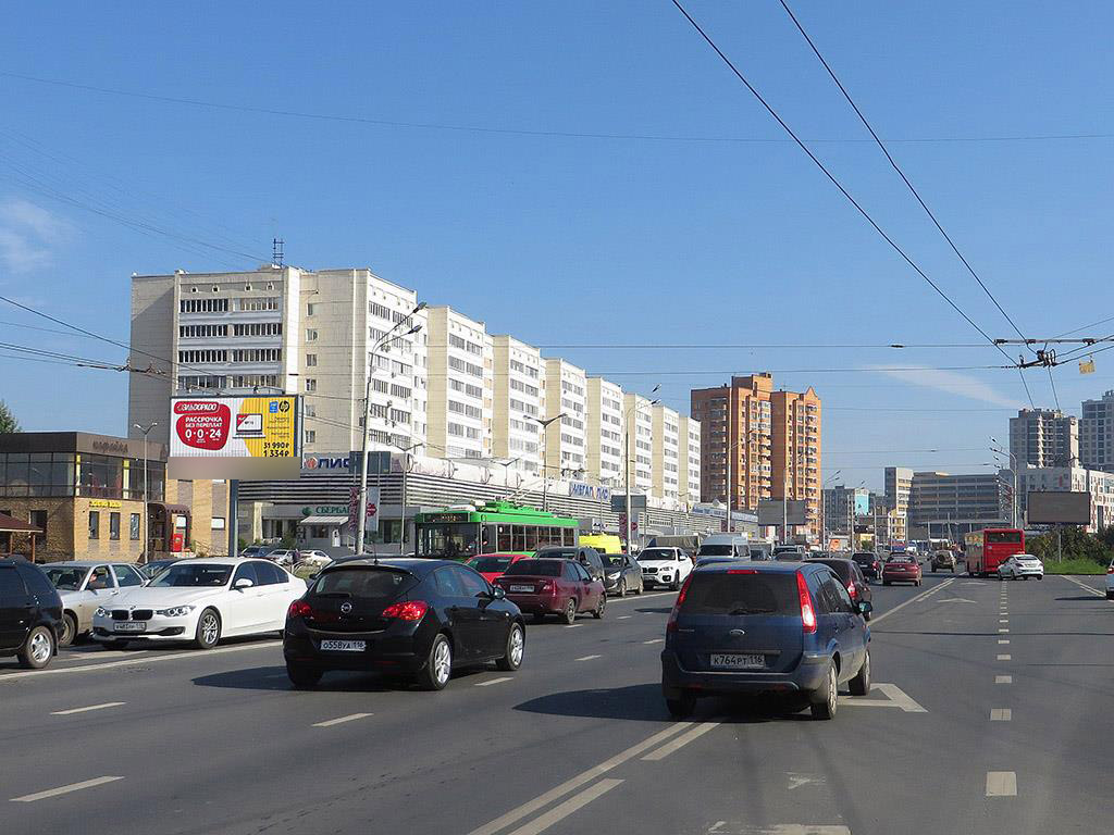 Фотография рекламного носителя, тип: Билборд 3x6, адрес: Чистопольская ул., д.3б, Казань, Республика Татарстан, Россия. Сторона B №232366