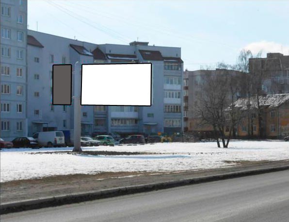 Фотография рекламного носителя, тип: Билборд 3x6, адрес: Горького ул. Х Гайдара ул., Калининград, Калининградская область, Россия. Сторона B №221721