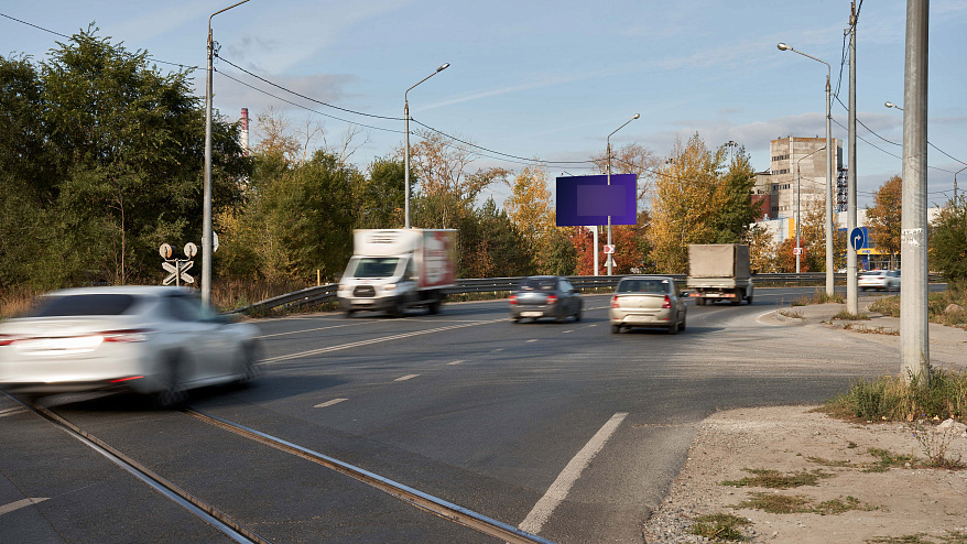 Фотография рекламного носителя, тип: Билборд 3x6, адрес: Миля ул., при движении от Дементьева ул. в сторону Амирхана ул., Казань, Республика Татарстан, Россия. Сторона B №761124