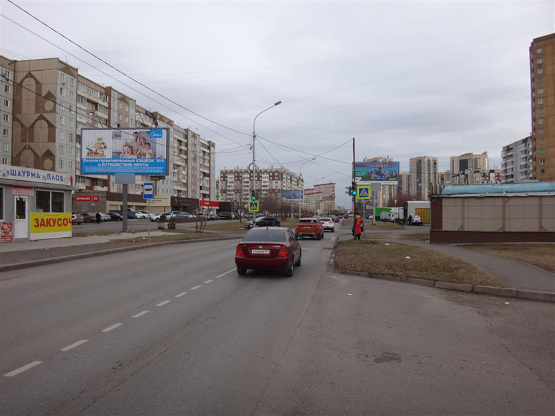 Фотография рекламного носителя, тип: Билборд 3x6, адрес: Весны ул., д.11, Красноярск, Красноярский край, Россия. Сторона Б1 №88418