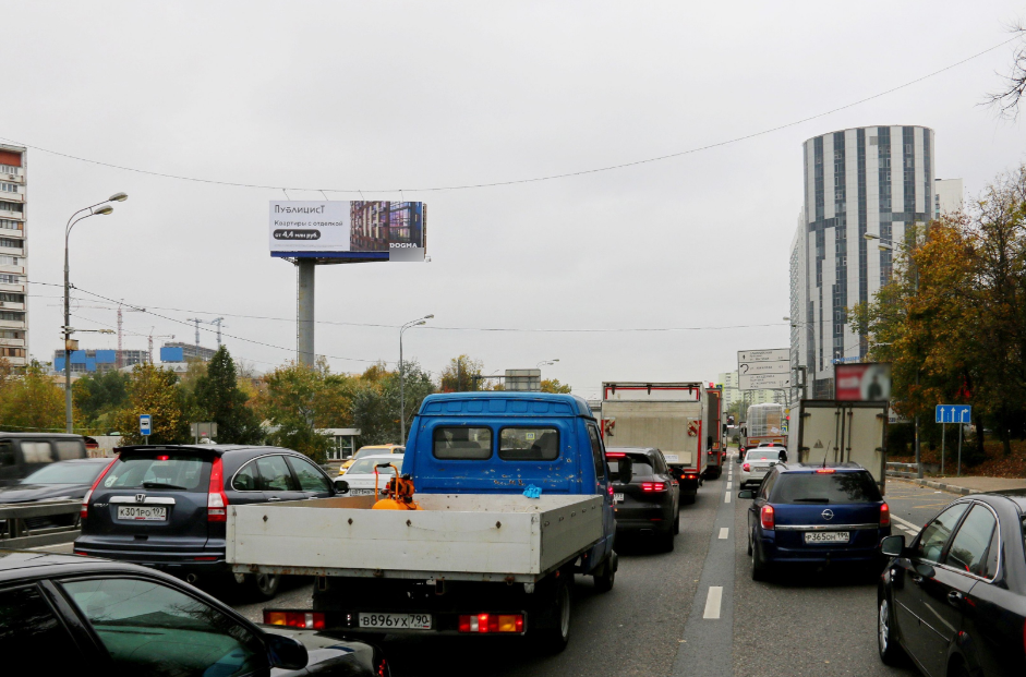 Фотография рекламного носителя, тип: Суперсайт 4x12, адрес: Олимпийский пр-т., д.9, Мытищи, Московская область, Россия. Сторона Б №840942