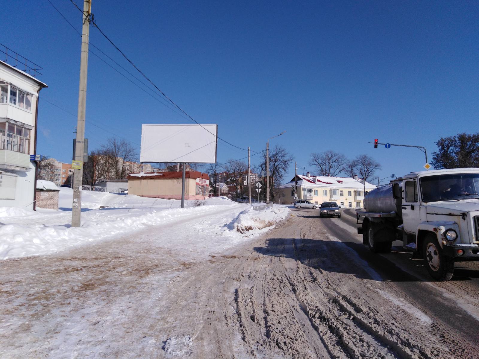 Фотография рекламного носителя, тип: Билборд 3x6, адрес: Витебское ш. Х В.Профинтерновская ул., Смоленск, Смоленская область, Россия. Сторона Б №382970