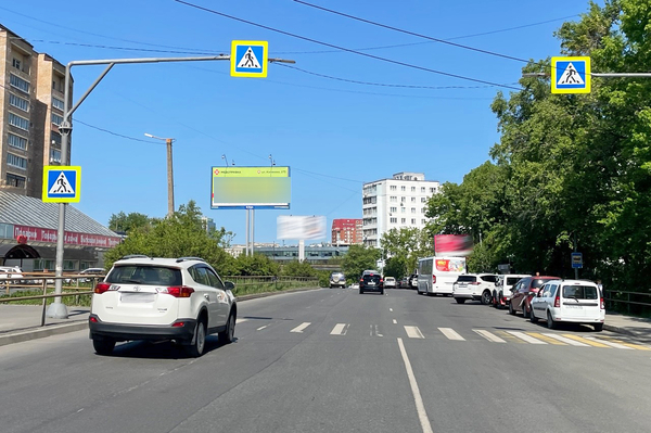 Фотография рекламного носителя, тип: Билборд 3x6, адрес: Красного Знамени пр-т., Владивосток, Приморский край, Россия. Сторона А2 №154003