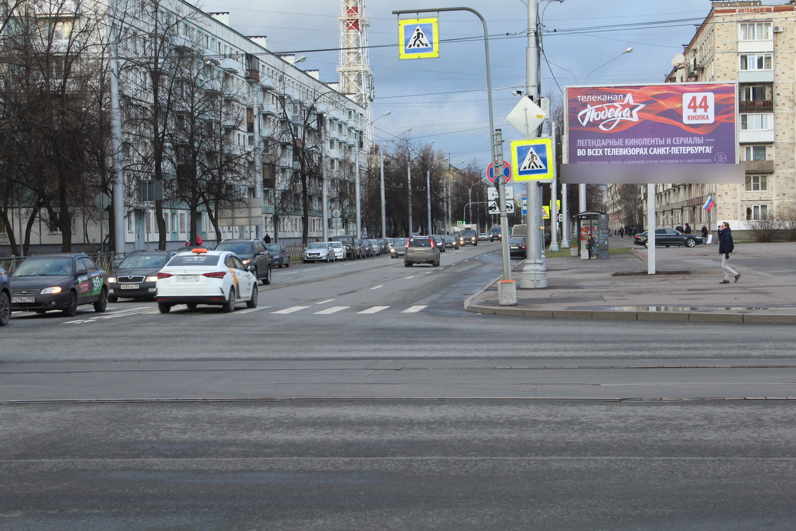 Фотография рекламного носителя, тип: Билборд 3x6, адрес: Металлистов пр-т. Х Б. Пороховская ул., Санкт-Петербург, Россия. Сторона А1 №106602