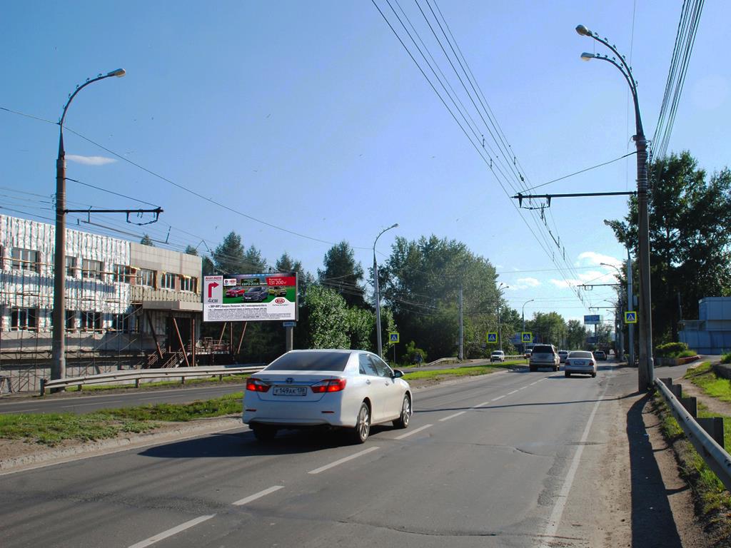 Фотография рекламного носителя, тип: Билборд 3x6, адрес: Ширямова ул., Фианит, Иркутск, Иркутская область, Россия. Сторона B №85491