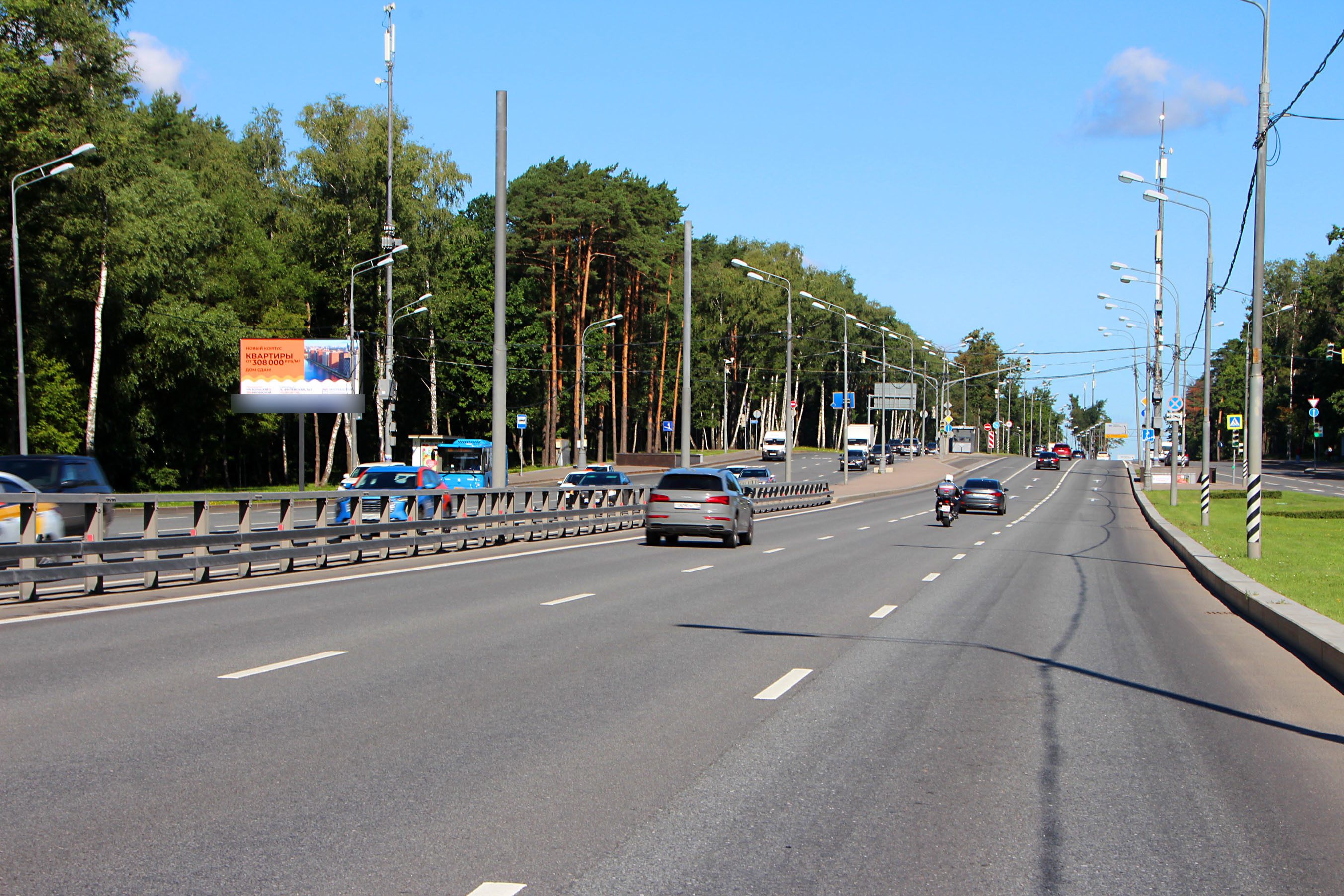 Фотография рекламного носителя, тип: Билборд 3x6, адрес: Рублевское ш., Москва, Россия. Сторона Б №324788