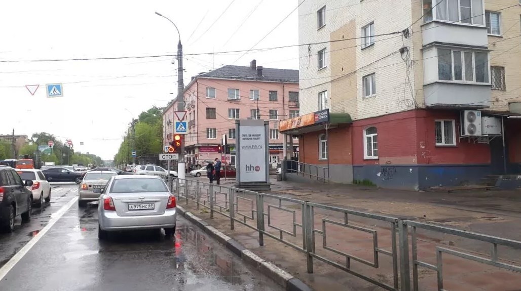 Фотография рекламного носителя, тип: Пиллар 3x1.4, адрес: Волоколамский пр-т., д.2, Тверь, Тверская область, Россия. Сторона А №1336186