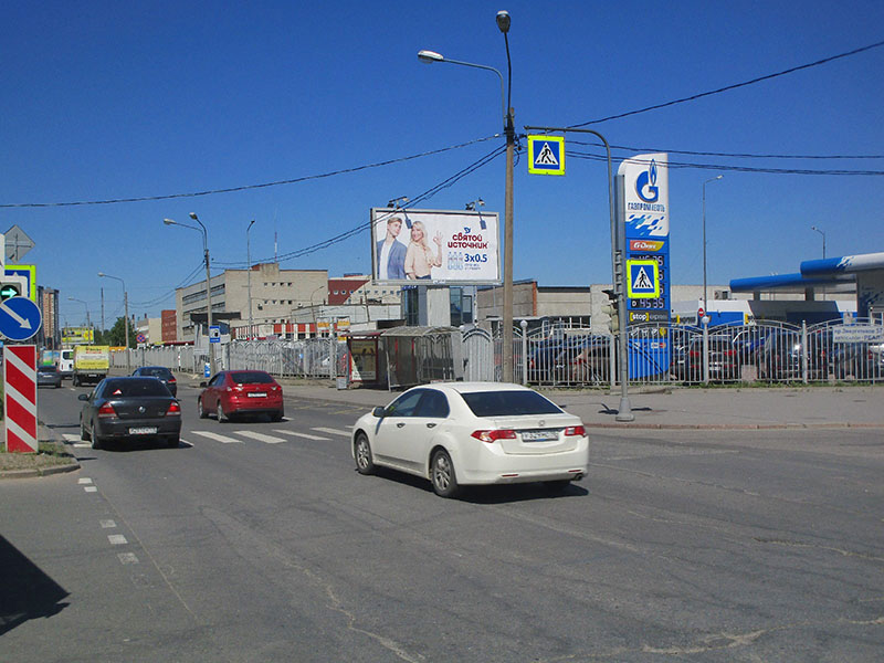 Фотография рекламного носителя, тип: Билборд 3x6, адрес: Энергетиков пр-т. Х Стасовой ул., д.10, Санкт-Петербург, Россия. Сторона A №170181