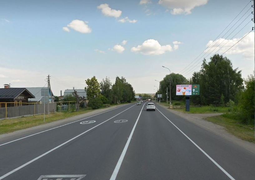 Фотография рекламного носителя, тип: Билборд 3x6, адрес: Большая Ельня с., Магистральная ул., д.47, Нижегородская область, Россия. Сторона A №1378319