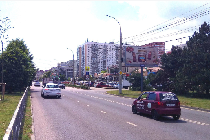 Фотография рекламного носителя, тип: Билборд 3x6, адрес: Чекистов пр-т. Х Платановый б-р., Краснодар, Краснодарский край, Россия. Сторона А №85050