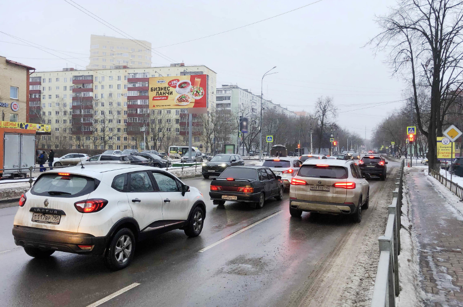 Фотография рекламного носителя, тип: Билборд 3x6, адрес: Красноармейская ул., д.15а, Раменское, Московская область, Россия. Сторона Б №1299