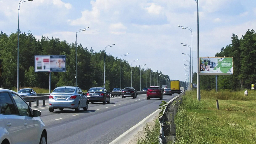 Фотография рекламного носителя, тип: Билборд 3x6, адрес: Горьковское ш., при движении в сторону ул.Залесная, Казань, Республика Татарстан, Россия. Сторона А №678951