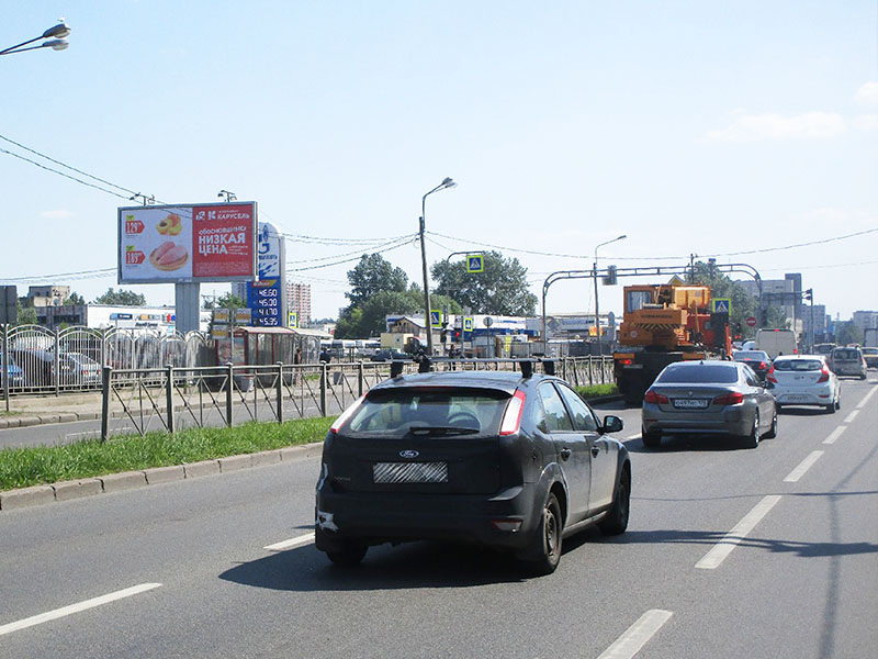 Фотография рекламного носителя, тип: Билборд 3x6, адрес: Энергетиков пр-т. Х Стасовой ул., д.10, Санкт-Петербург, Россия. Сторона B №170182