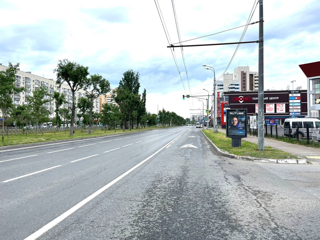 Фотография рекламного носителя, тип: Ситиформат 1.8x1.2, адрес: Ибрагимова ул., д.56, Казань, Республика Татарстан, Россия. Сторона А1-А5 №706682