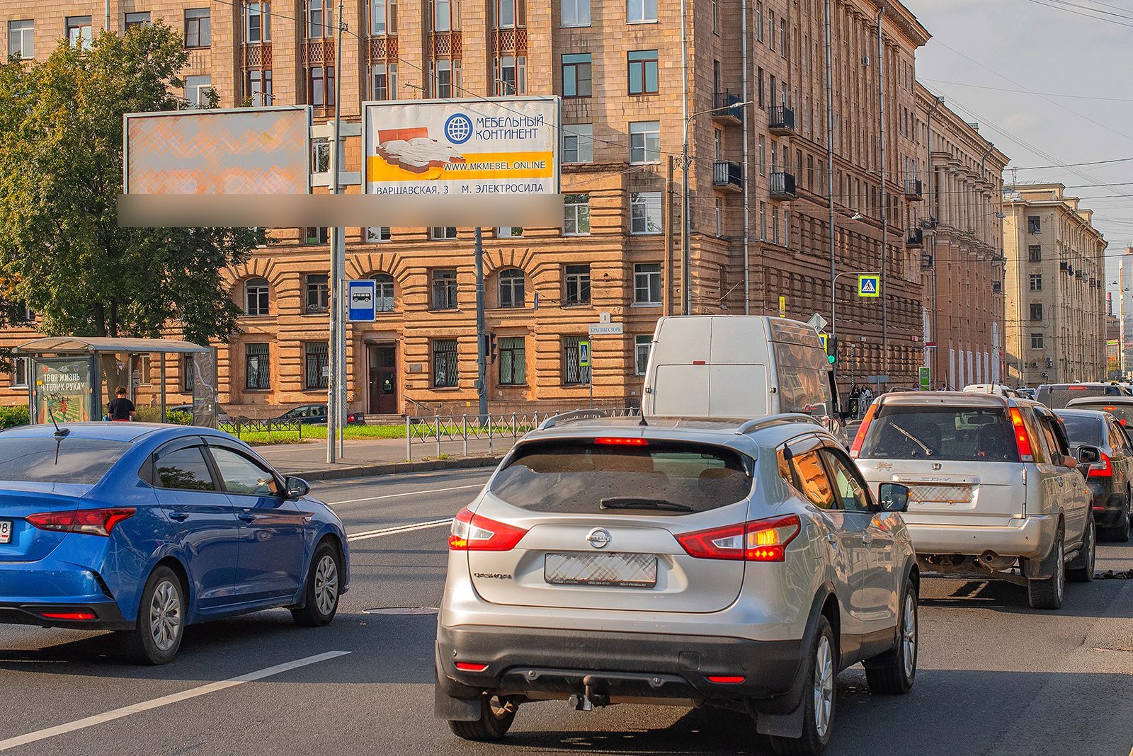 Фотография рекламного носителя, тип: Билборд 3x6, адрес: Бабушкина ул. Х Красных Зорь б-р., д.1, Санкт-Петербург, Россия. Сторона В1 №696046