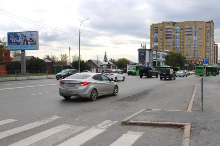 Фотография рекламного носителя, тип: Билборд 3x6, адрес: Червишевский тракт ул. Х Трактовая ул., д.27, Тюмень, Тюменская область, Россия. Сторона Б1-Б3 №90544